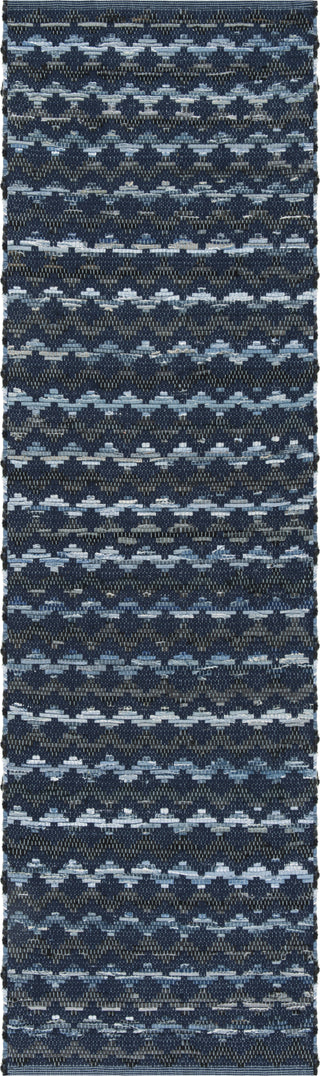 Safavieh Montauk MTK120 Navy Blue/Black Area Rug 2' 3'' X 8'