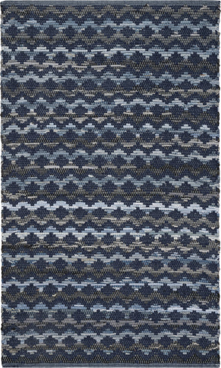 Safavieh Montauk MTK120 Navy Blue/Black Area Rug main image