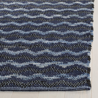 Safavieh Montauk MTK120 Navy Blue/Black Area Rug Detail