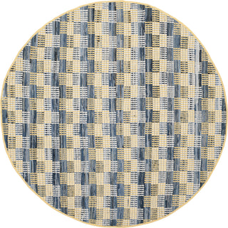 Safavieh Montauk MTK121 Gold/Multi Area Rug 6' Round