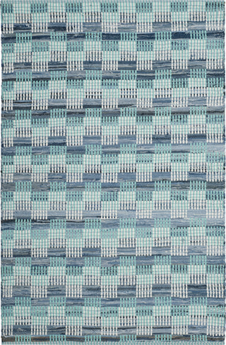 Safavieh Montauk MTK121 Turquoise/Multi Area Rug 4' X 6'