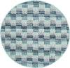 Safavieh Montauk MTK121 Turquoise/Multi Area Rug 4' Round