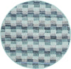 Safavieh Montauk MTK121 Turquoise/Multi Area Rug Round