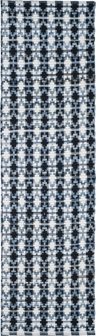 Safavieh Montauk MTK123 Ivory Blue/Black Area Rug Runner