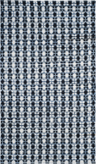 Safavieh Montauk MTK123 Ivory Blue/Black Area Rug 5' X 8'