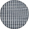 Safavieh Montauk MTK123 Ivory Blue/Black Area Rug Round