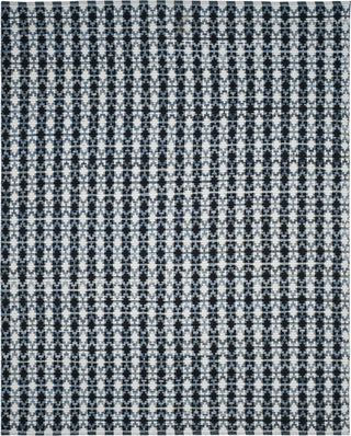 Safavieh Montauk MTK123 Ivory Blue/Black Area Rug 8' X 10'