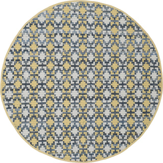 Safavieh Montauk MTK123 Gold/Multi Area Rug 4' Round