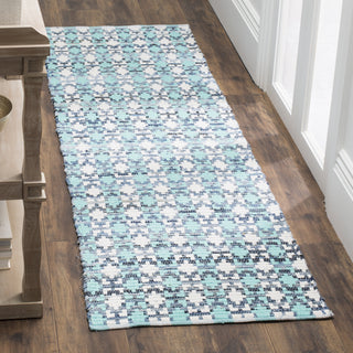 Safavieh Montauk MTK123 Turquoise/Multi Area Rug Room Scene