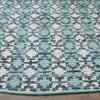 Safavieh Montauk MTK123 Turquoise/Multi Area Rug Detail
