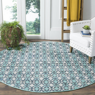 Safavieh Montauk MTK123 Turquoise/Multi Area Rug Room Scene