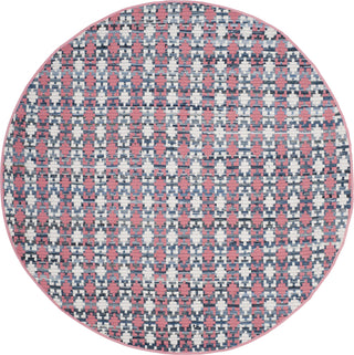 Safavieh Montauk MTK123 Coral/Multi Area Rug 6' Round