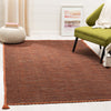 Safavieh Montauk MTK150 Orange/Black Area Rug Room Scene