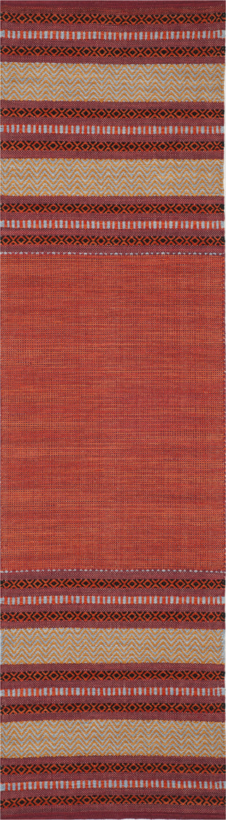 Safavieh Montauk MTK214 Red/Ivory Area Rug 2' 3'' X 8'