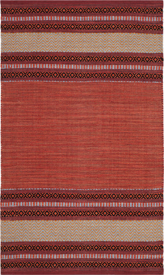 Safavieh Montauk MTK214 Red/Ivory Area Rug 3' X 5'