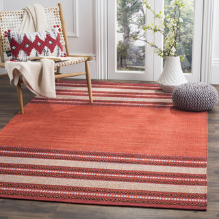 Safavieh Montauk MTK214 Red/Ivory Area Rug Room Scene