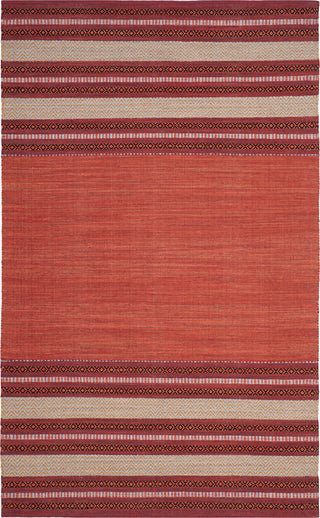 Safavieh Montauk MTK214 Red/Ivory Area Rug 5' X 8'