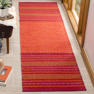 Safavieh Montauk MTK215 Orange/Red Area Rug Room Scene