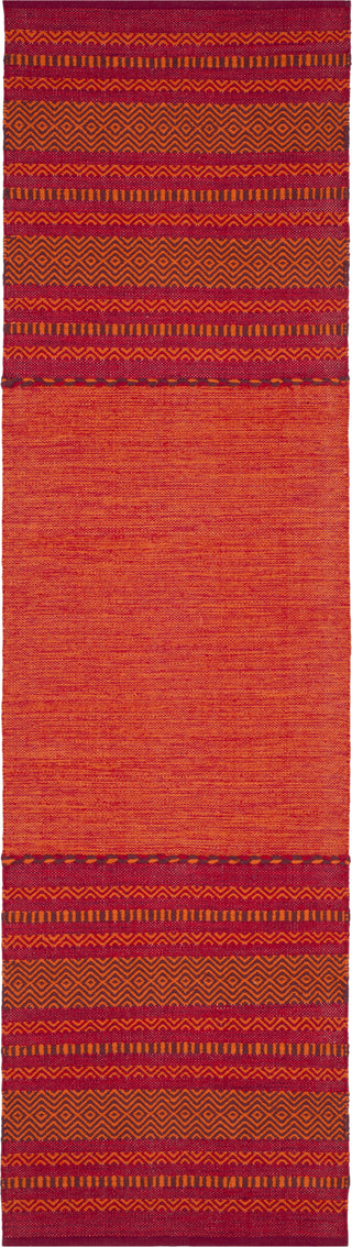 Safavieh Montauk MTK215 Orange/Red Area Rug 2' 3'' X 8'