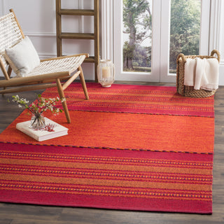 Safavieh Montauk MTK215 Orange/Red Area Rug Room Scene