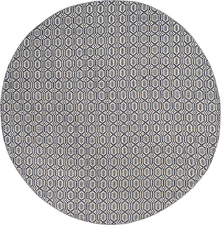 Safavieh Montauk MTK333 Ivory/Navy Area Rug 6' Round