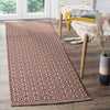 Safavieh Montauk MTK333 Ivory/Red Area Rug Room Scene Feature