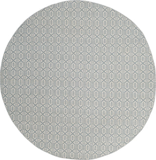 Safavieh Montauk MTK333 Ivory/Blue Area Rug Round