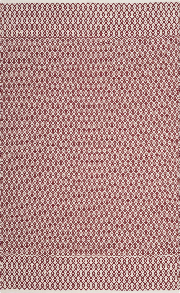 Safavieh Montauk MTK339 Ivory/Red Area Rug 4' X 6'