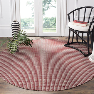 Safavieh Montauk MTK340 Ivory/Red Area Rug Room Scene