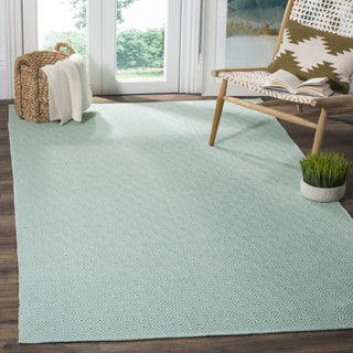 Safavieh Montauk MTK515 Ivory/Aqua Area Rug Room Scene