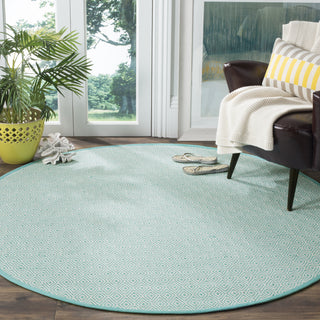 Safavieh Montauk MTK515 Ivory/Aqua Area Rug Room Scene