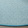 Safavieh Montauk MTK515 Ivory/Turquoise Area Rug Detail