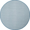 Safavieh Montauk MTK515 Ivory/Light Blue Area Rug Round