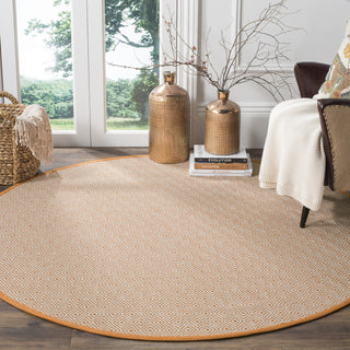 Safavieh Montauk MTK515 Ivory/Rust Area Rug Room Scene