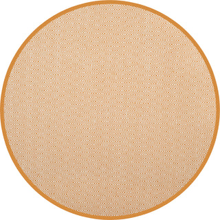 Safavieh Montauk MTK515 Ivory/Rust Area Rug 6' Round