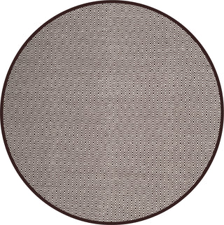 Safavieh Montauk MTK515 Ivory/Chocolate Area Rug 6' Round