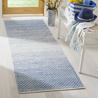 Safavieh Montauk MTK601 Blue/Ivory Area Rug Room Scene Feature