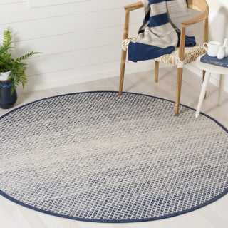 Safavieh Montauk MTK601 Navy/Ivory Area Rug Room Scene