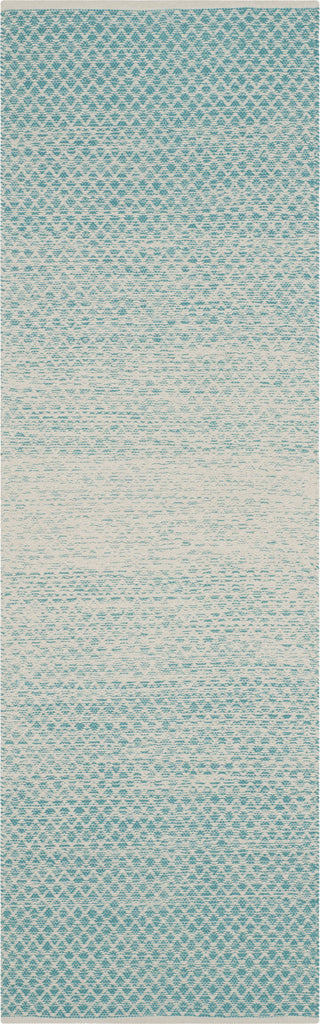 Safavieh Montauk MTK601 Turquoise/Ivory Area Rug 2' 3'' X 7'