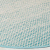 Safavieh Montauk MTK601 Turquoise/Ivory Area Rug Detail