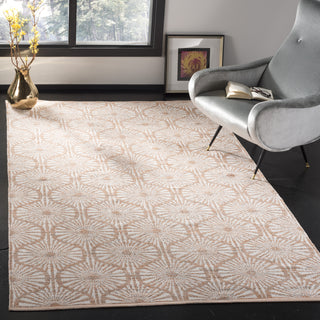 Safavieh Montauk MTK606 Orange/Ivory Area Rug Room Scene