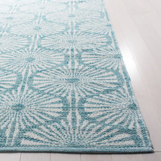 Safavieh Montauk MTK606 Aqua/Ivory Area Rug Detail