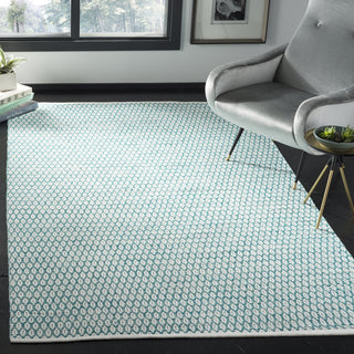 Safavieh Montauk MTK608 Aqua/Ivory Area Rug Room Scene