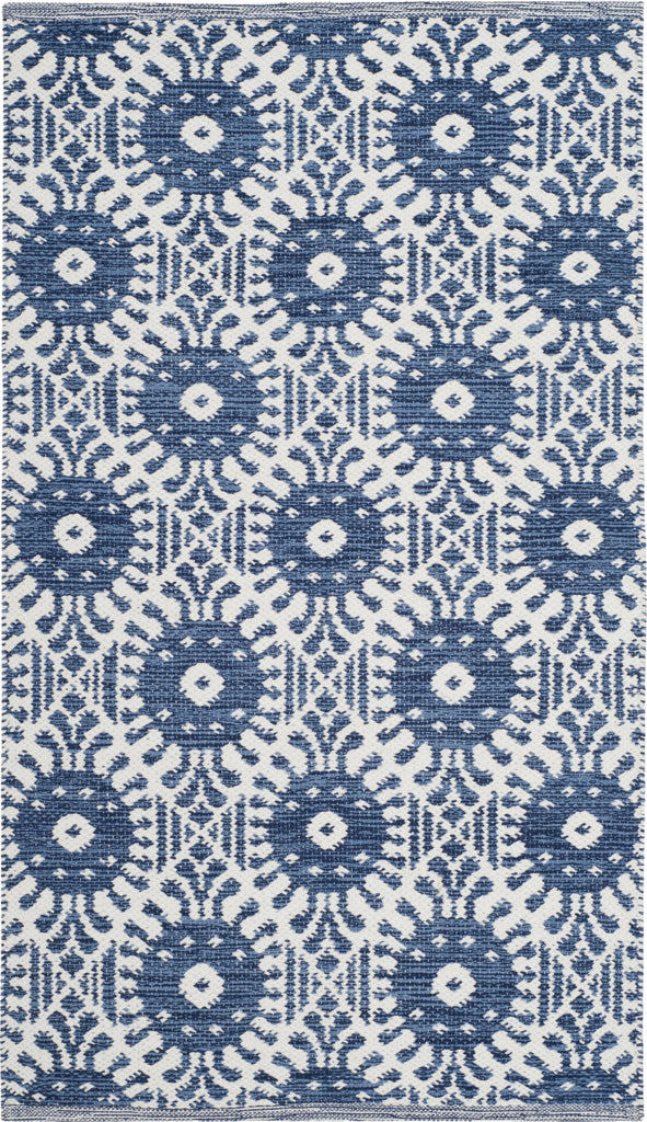 Safavieh Montauk MTK612 Navy/Ivory Area Rug 2' 3'' X 3' 9''