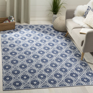 Safavieh Montauk MTK612 Navy/Ivory Area Rug Room Scene