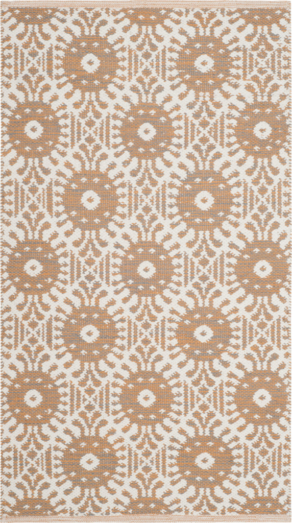 Safavieh Montauk MTK612 Orange/Ivory Area Rug 2' 3'' X 3' 9''