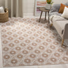 Safavieh Montauk MTK612 Orange/Ivory Area Rug Room Scene