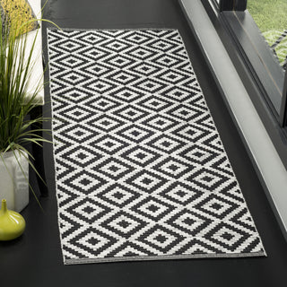 Safavieh Montauk MTK613 Black/Ivory Area Rug Room Scene