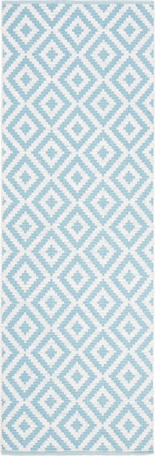 Safavieh Montauk MTK613 Light Blue/Ivory Area Rug 2' 3'' X 7'