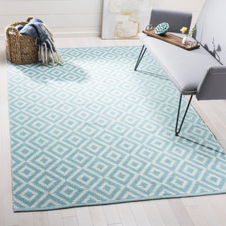 Safavieh Montauk MTK613 Light Blue/Ivory Area Rug Room Scene